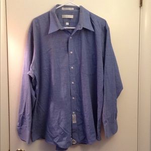 Wrinkle free mens dress shirt